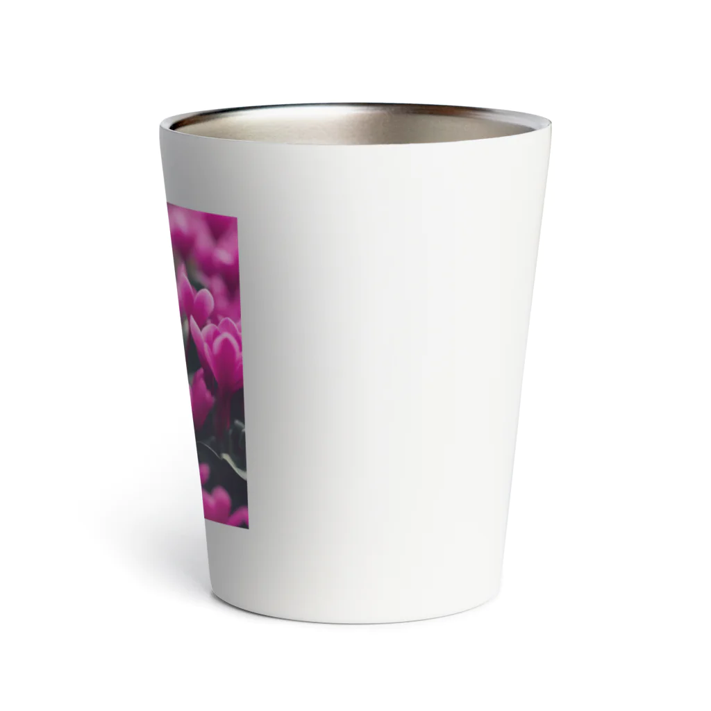 紅茶のシクラメン柄 Thermo Tumbler