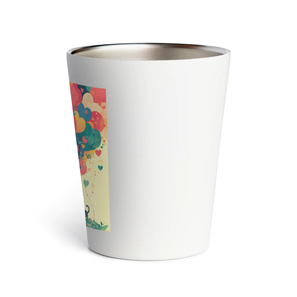 北欧ねこのハッピーバルーン Thermo Tumbler