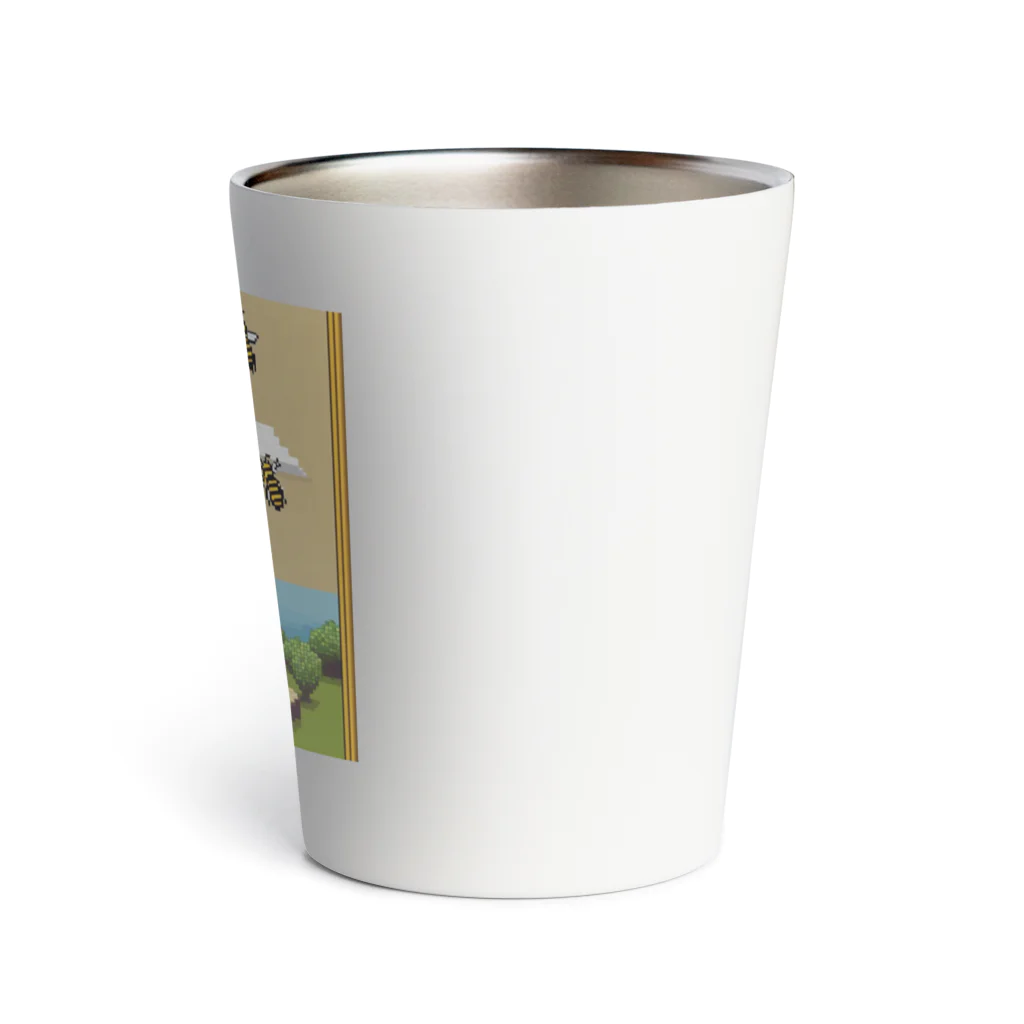 クロスクリエイティブの 蜂蜜を集めているトラ Thermo Tumbler