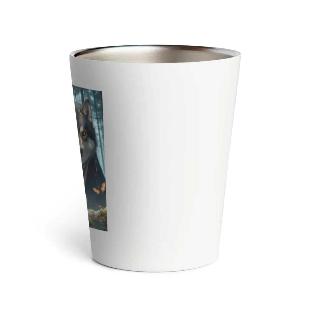 チワワンSHOPの狼とチワワ9 Thermo Tumbler