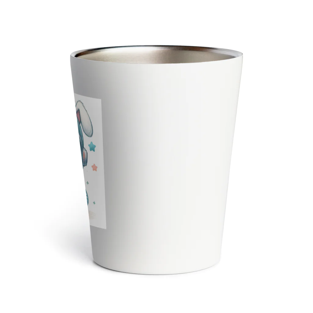 kawaiidoubututatiのウサギ×宇宙服 Thermo Tumbler