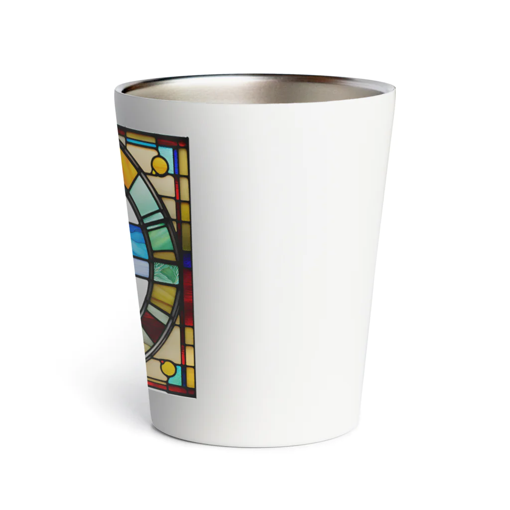 alphabet stained glassのstained glass S Thermo Tumbler