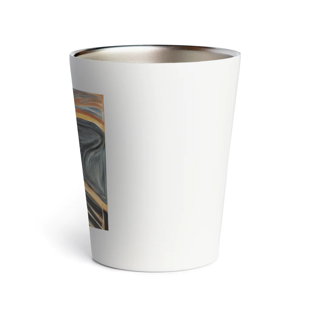 Rabbitのアート風　リスちゃんの叫び？！ Thermo Tumbler