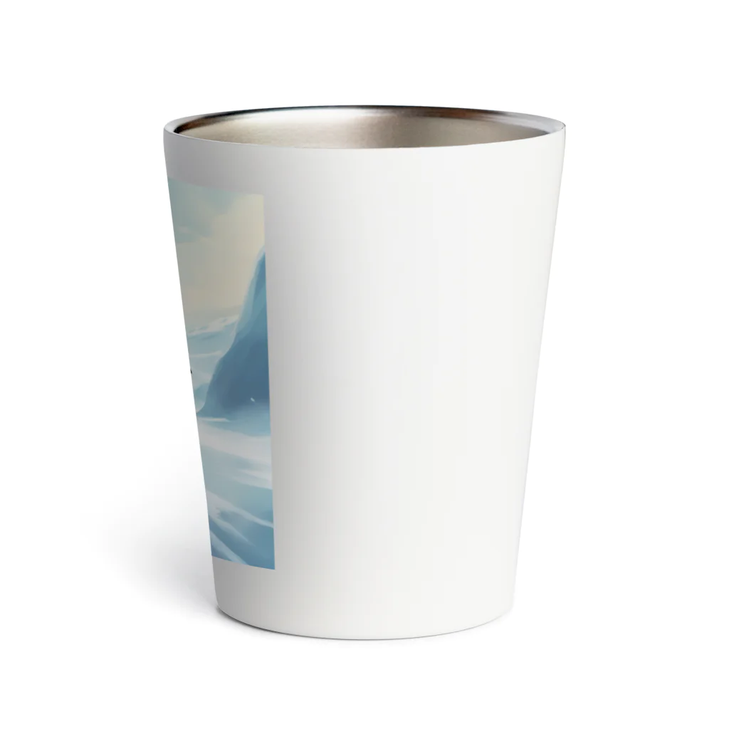 Toppogidaikonの競争するペンギン達 Thermo Tumbler