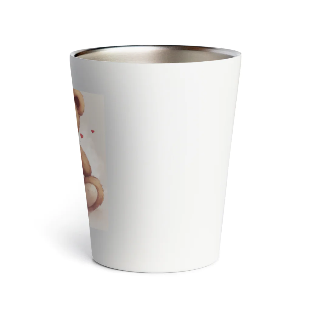 TEFのぬいぐるみと花 Thermo Tumbler