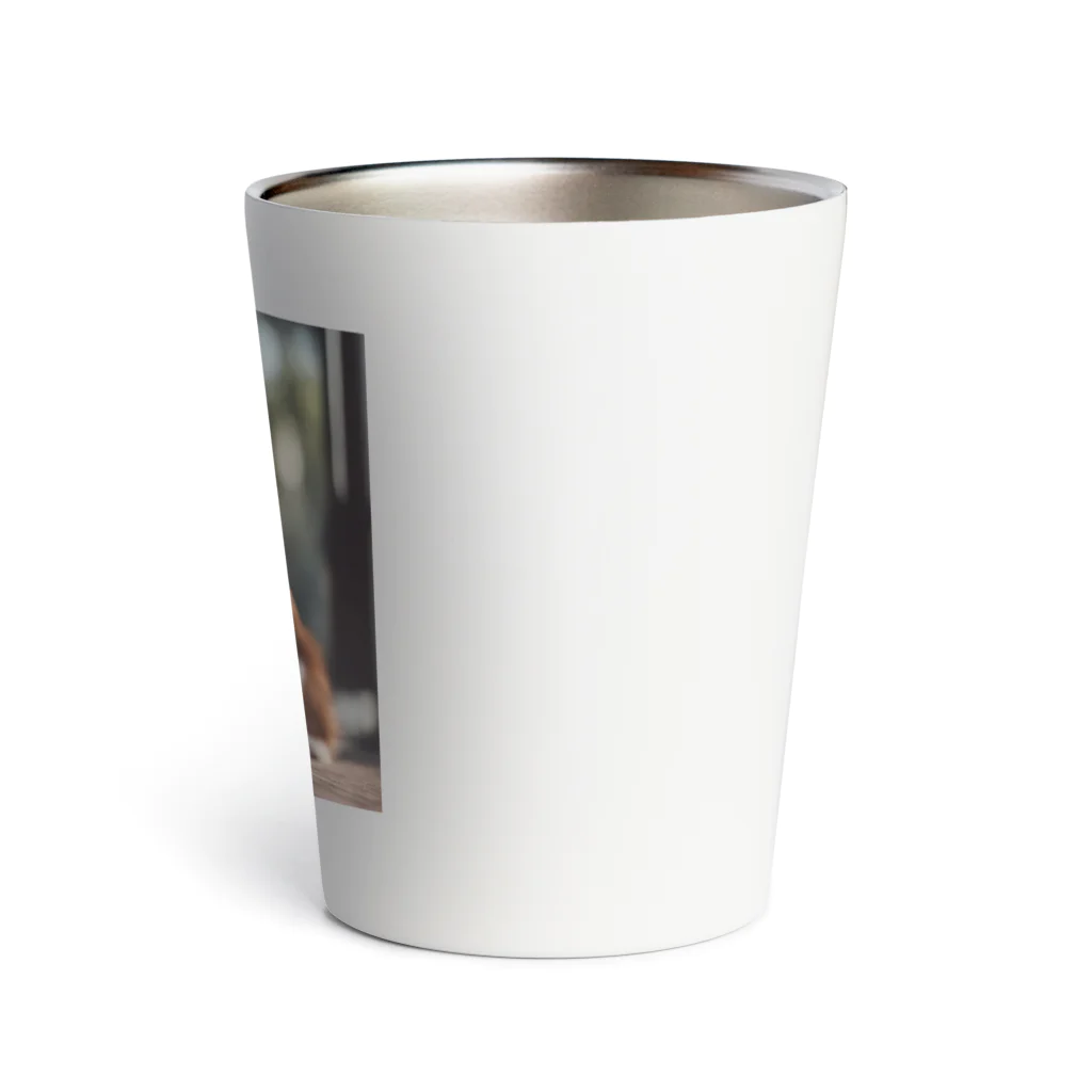 sadajapanの家族の帰りを待つコーイケルホンディエ Thermo Tumbler