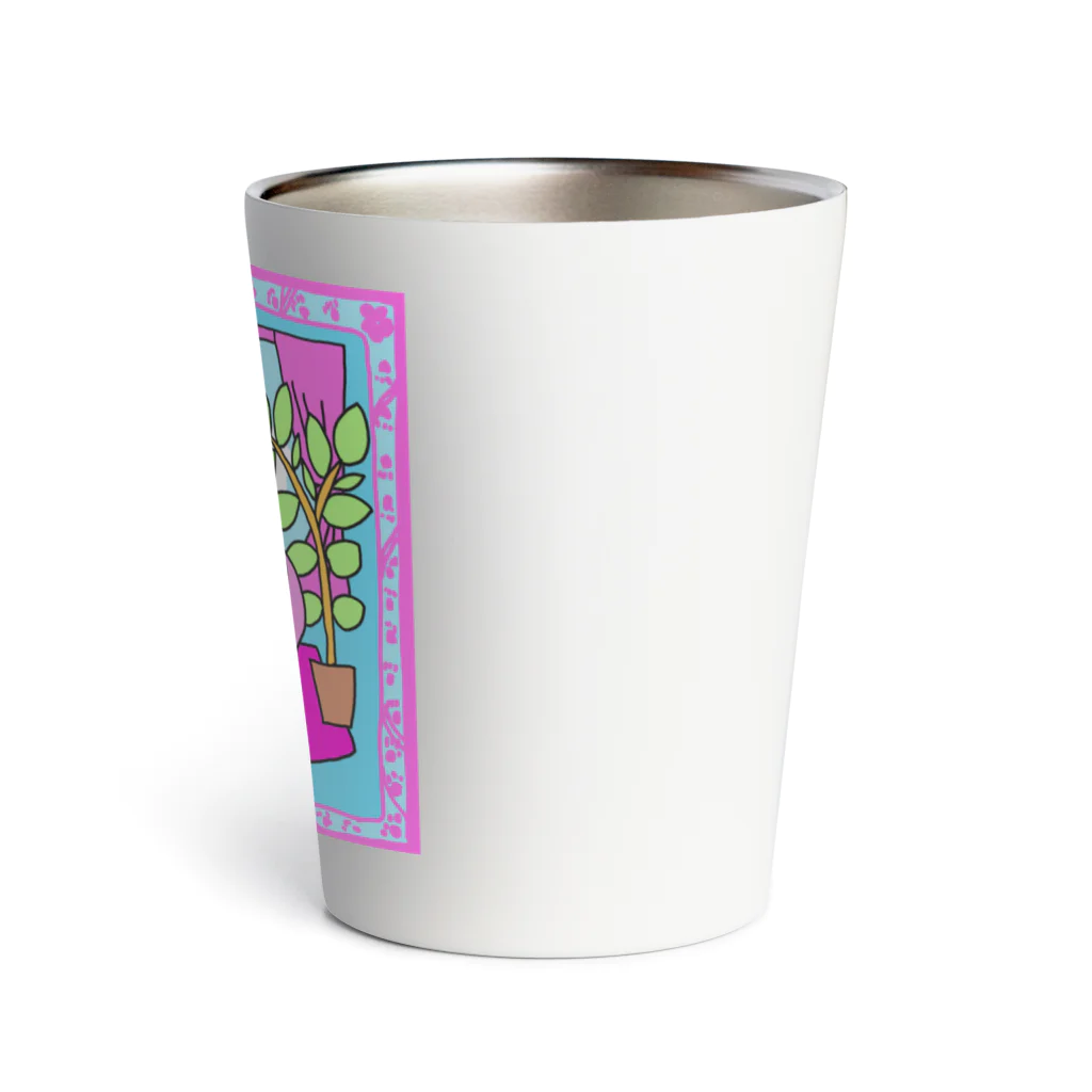 ネコグラシの休憩猫 Thermo Tumbler