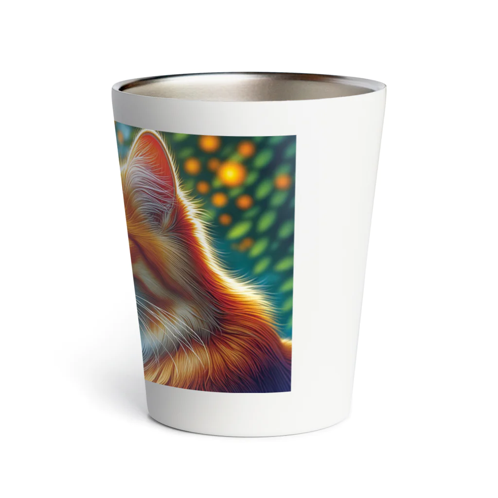 Ama'sのトラ猫Thinking Time Thermo Tumbler