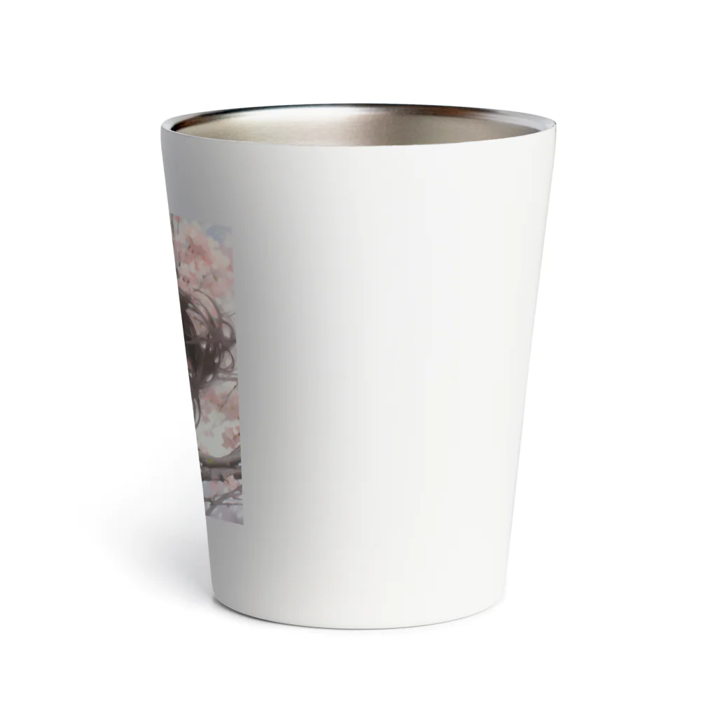 AQUAMETAVERSEの桜の花の中かで、、女性　なでしこ1478 Thermo Tumbler