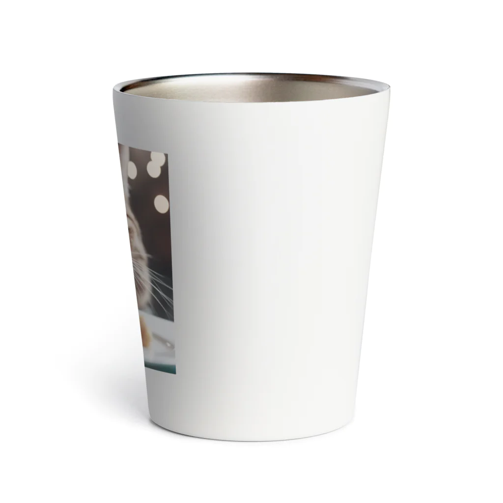 feliceのごはんを食べている猫 Thermo Tumbler