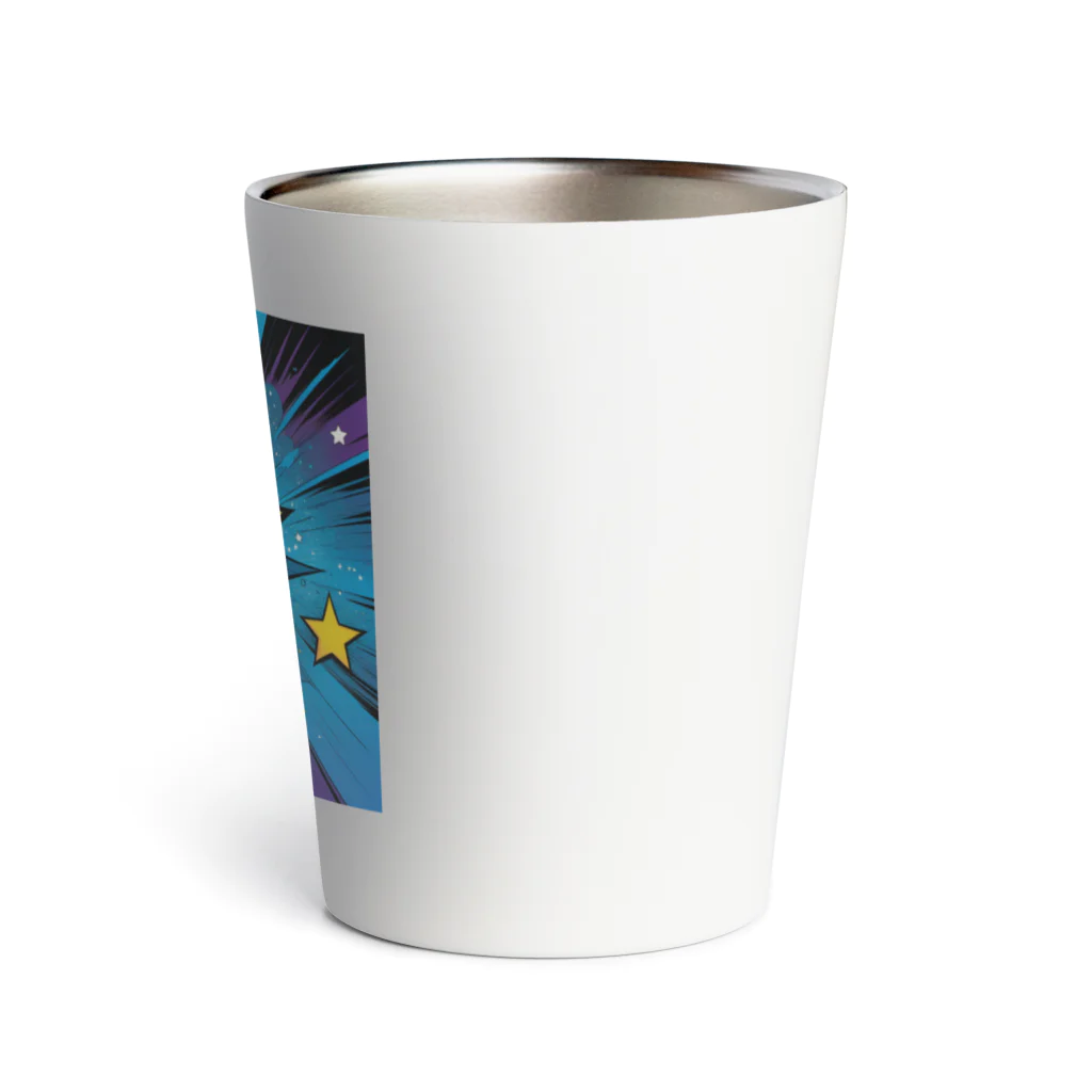 MOCHIDUKI商店のアメコミ風スター Thermo Tumbler