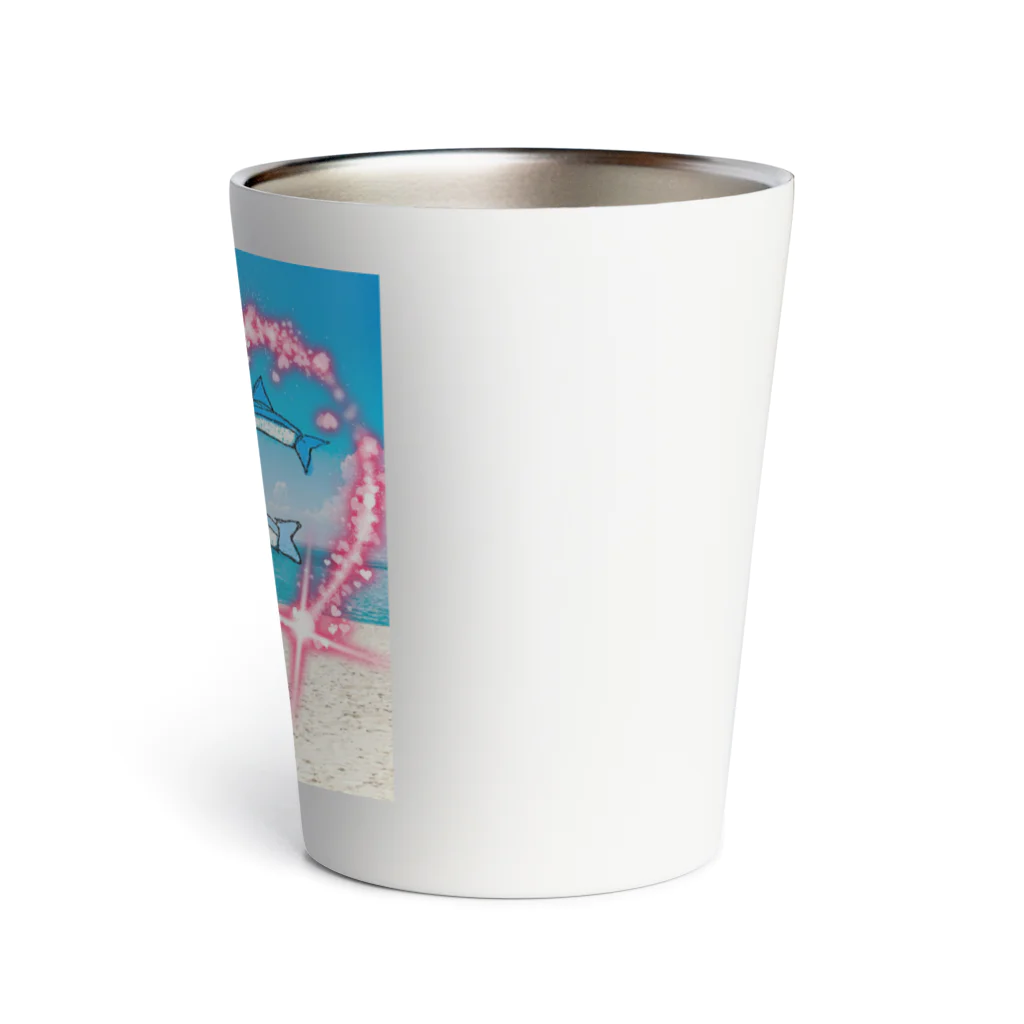 Shironekokuuのイルカくん Thermo Tumbler