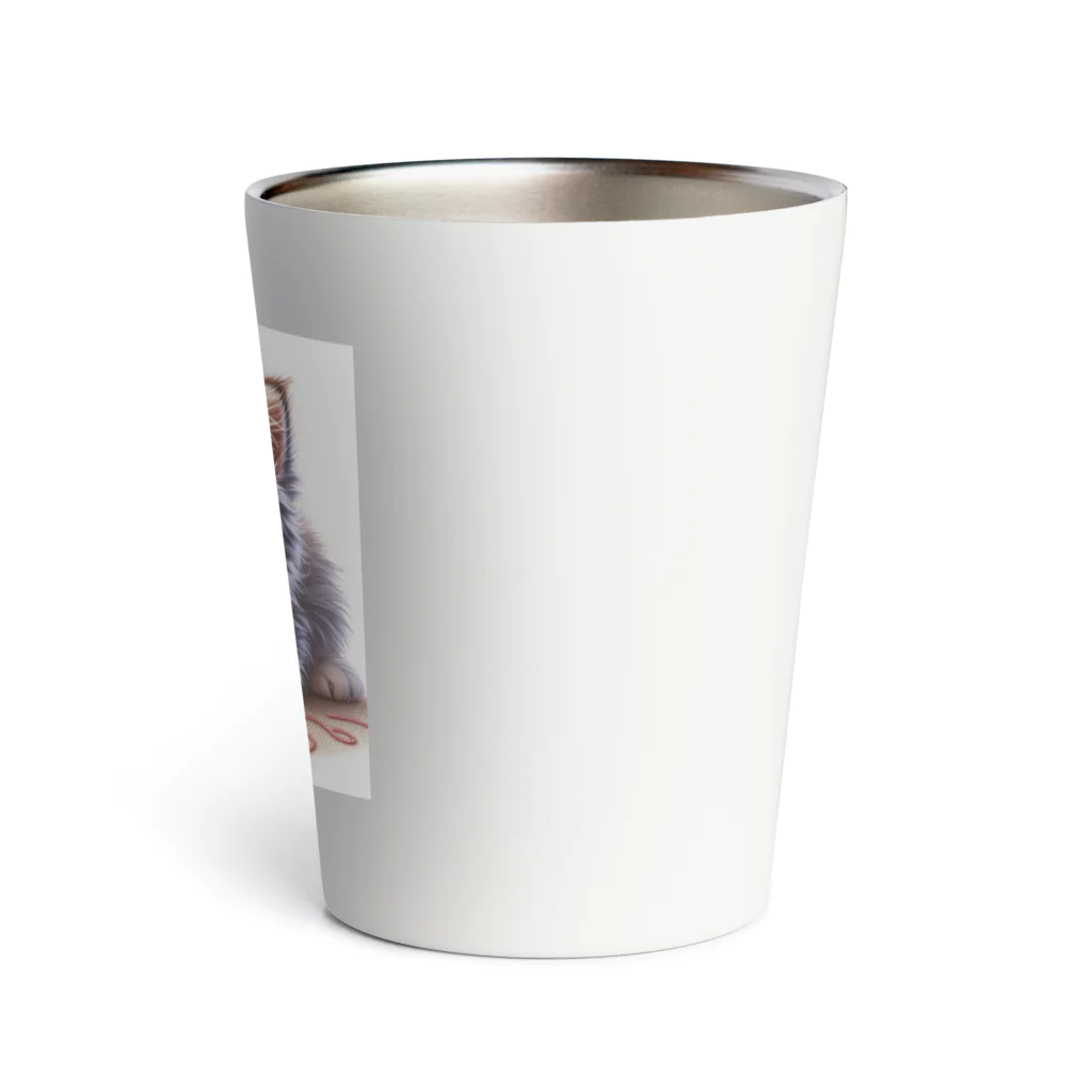 Yuya-Naganoのとってもキュートな猫ちゃん Thermo Tumbler