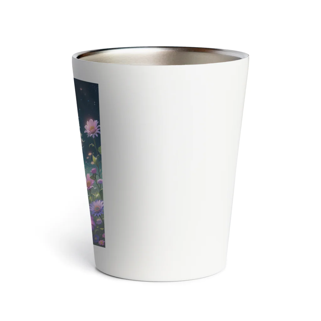 モノモノクローゼットの子猫と花 Thermo Tumbler