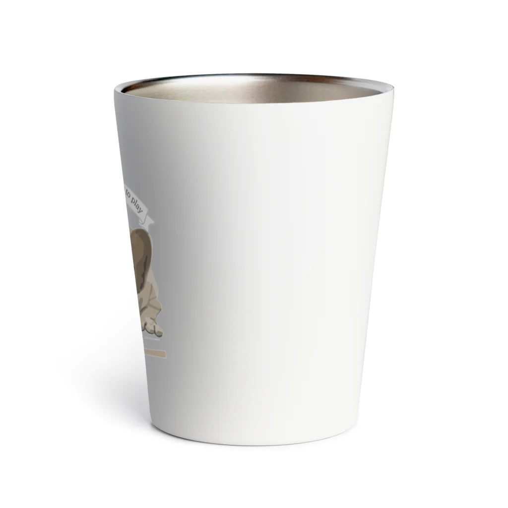 3dog_mamanの甘えて見つめるワンちゃん Thermo Tumbler