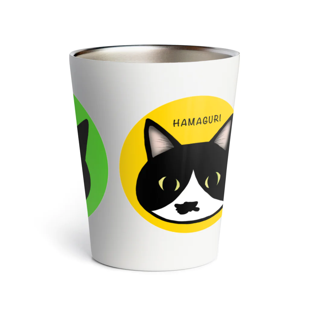 ひげ猫マリオの白黒にゃんず Thermo Tumbler