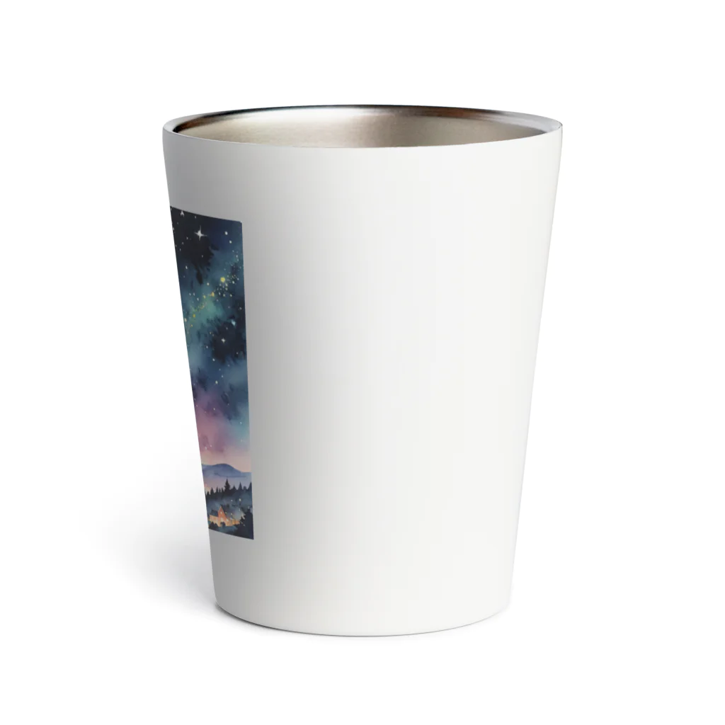 オーロラの里の星空の魔法 Thermo Tumbler