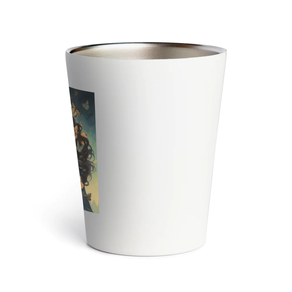 AQUAMETAVERSEの花と女と猫　なでしこ1478 Thermo Tumbler