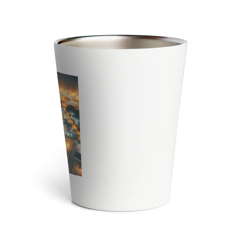 hamanakoの工場夜景の光 Thermo Tumbler