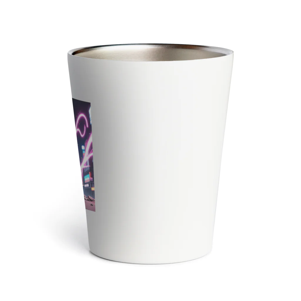 kaz_new9のピンクの髪の毛のおとこの子 Thermo Tumbler