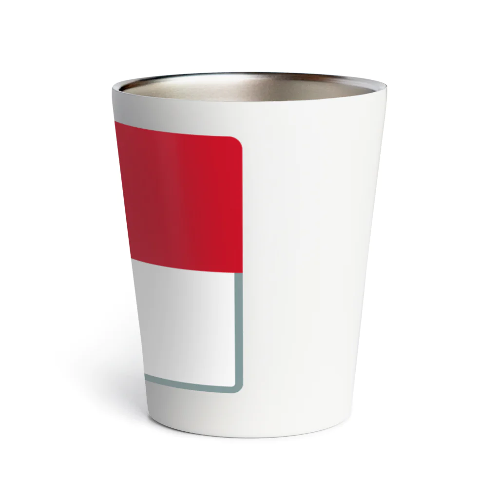 お絵かき屋さんのモナコの国旗 Thermo Tumbler