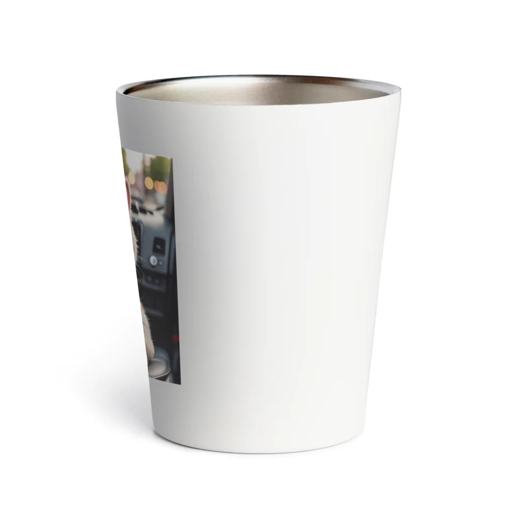 asnaynの車でお出かけネコちゃん Thermo Tumbler