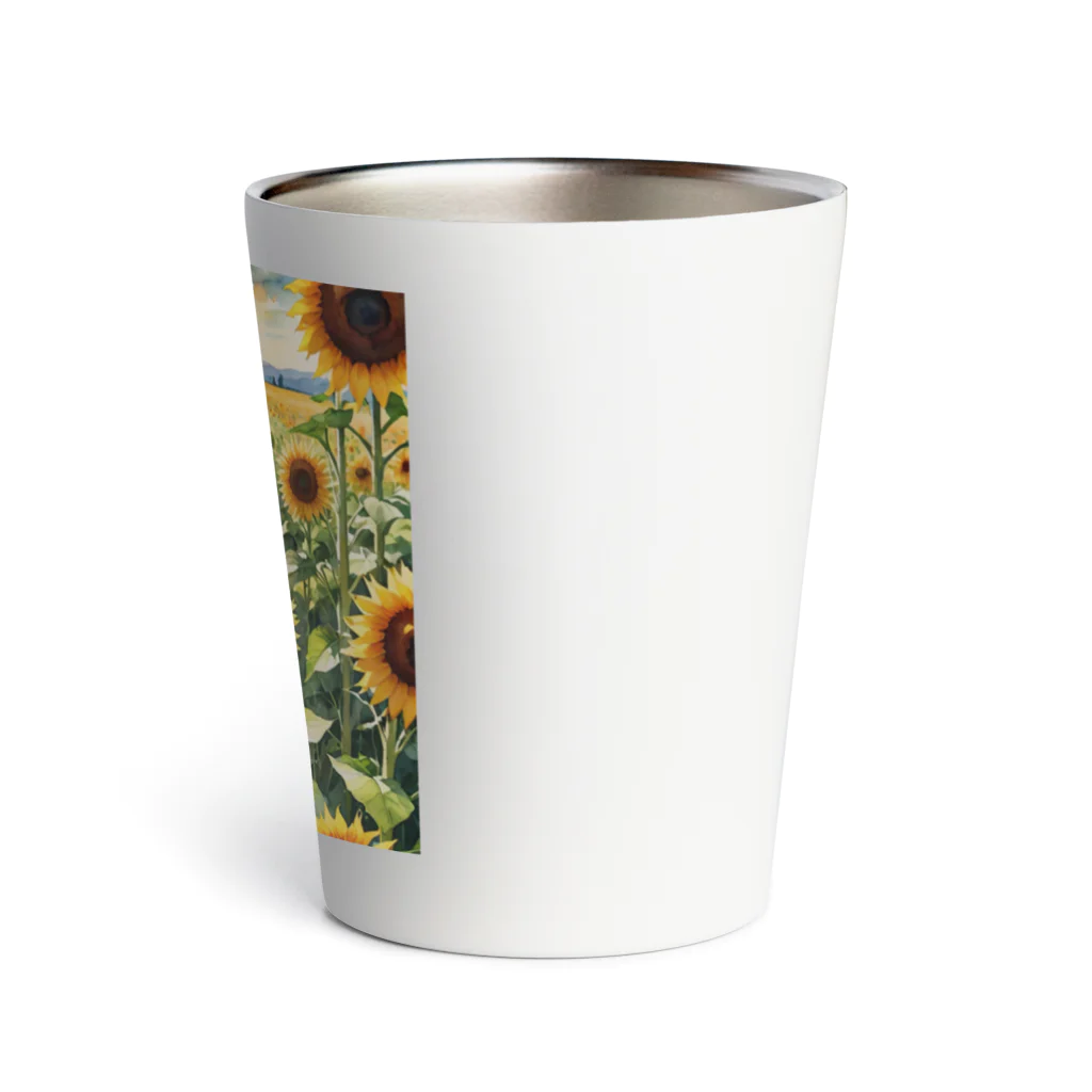 LOGOstylesの変わらぬ　ひまわり Thermo Tumbler