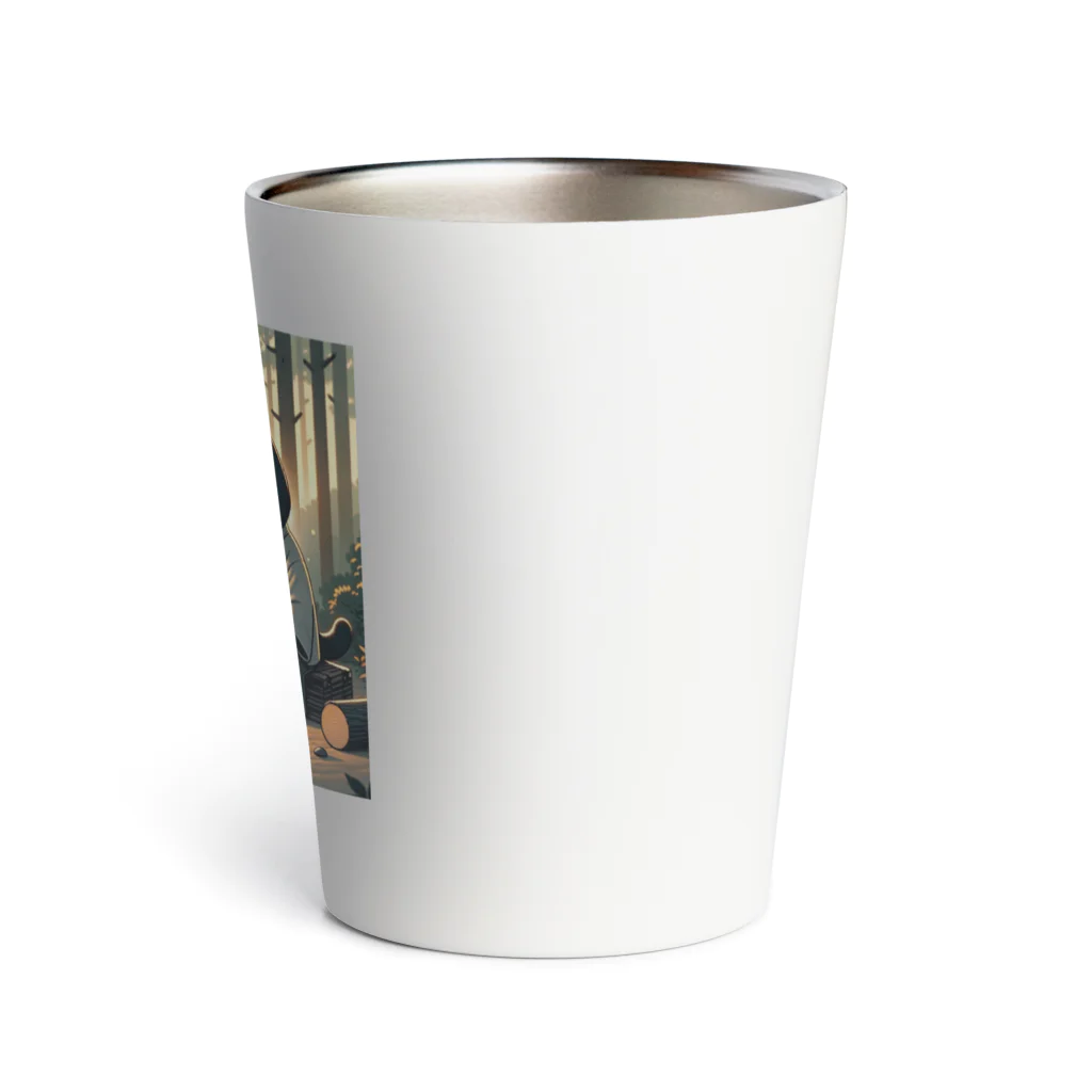 yanagi_mochiの猫侍の晩御飯 Thermo Tumbler