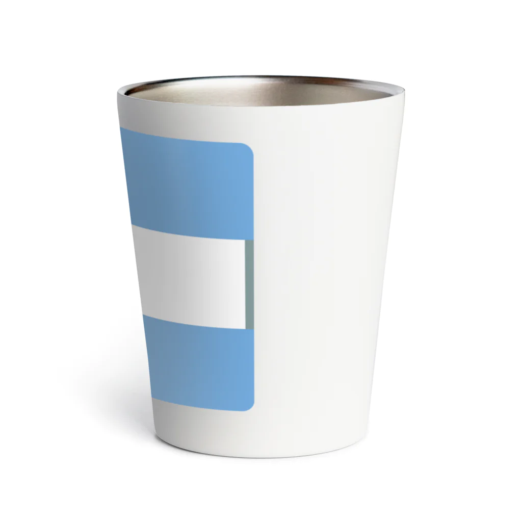 お絵かき屋さんのアルゼンチンの国旗 Thermo Tumbler