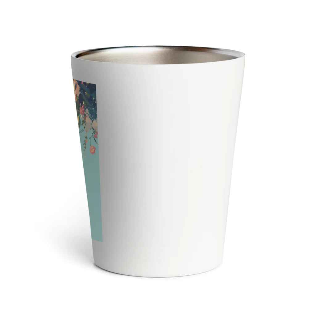 AQUAMETAVERSEの花ブランコに揺られ喜ぶ女の子　ラフルール　1859 Thermo Tumbler