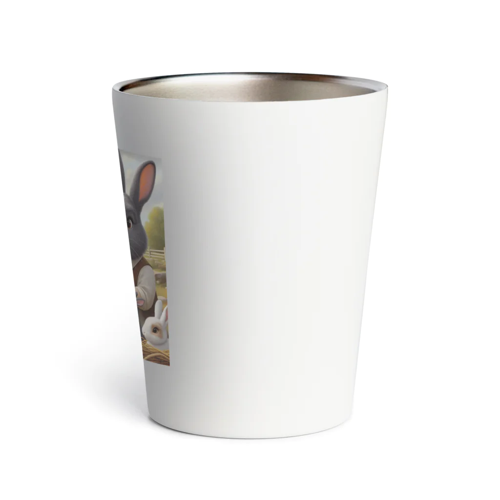 noririnoのウサギの親子 Thermo Tumbler