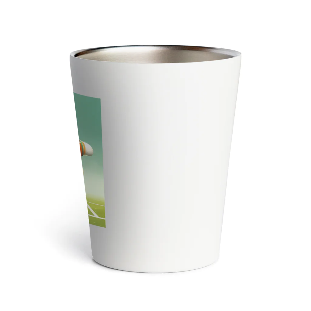 ketapapaのサッカーねこ Thermo Tumbler