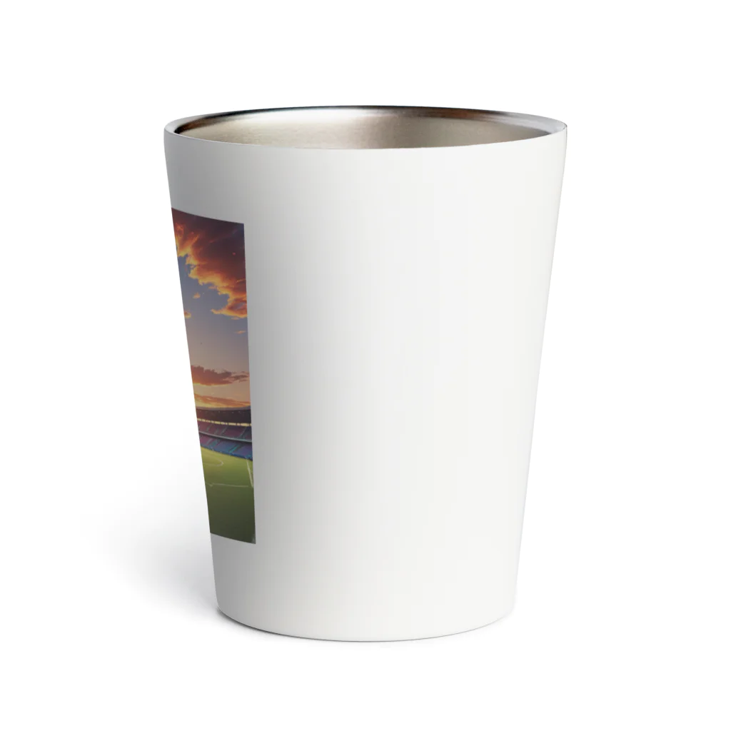 ツッキー★のフィールドから見た夕焼け Thermo Tumbler