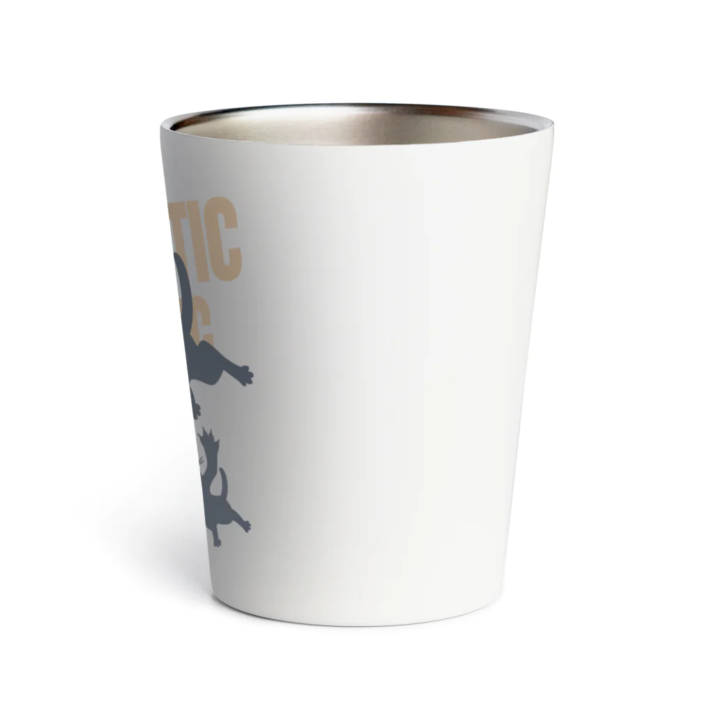 AckeeWolf Art Shopのジャンプ猫 Thermo Tumbler