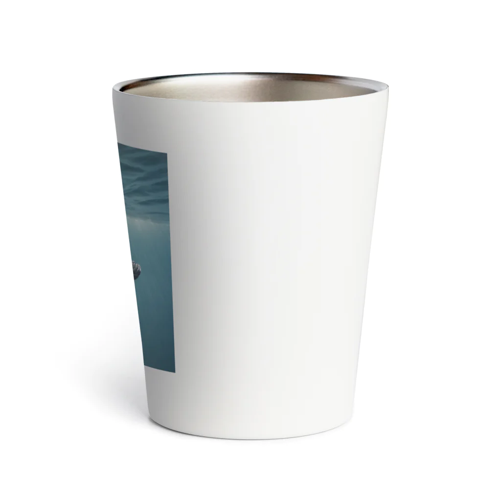 tozaki5573のクジラの親子 Thermo Tumbler