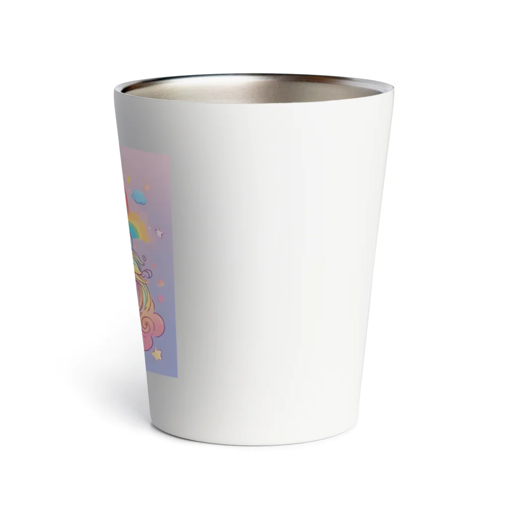 sunflowerの虹色ユニコーンちゃん Thermo Tumbler