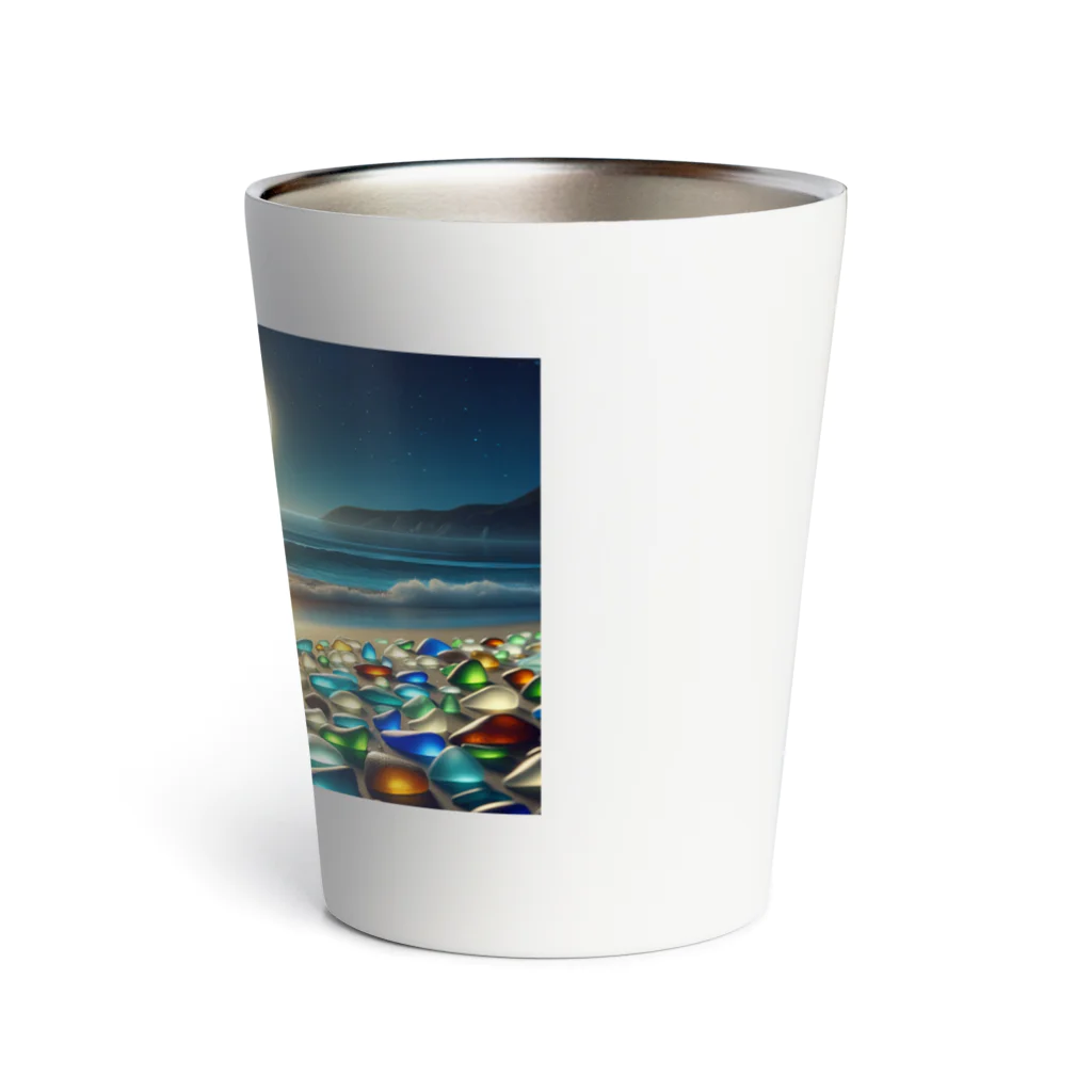 yunakiziの夜に輝くシーガラス Thermo Tumbler