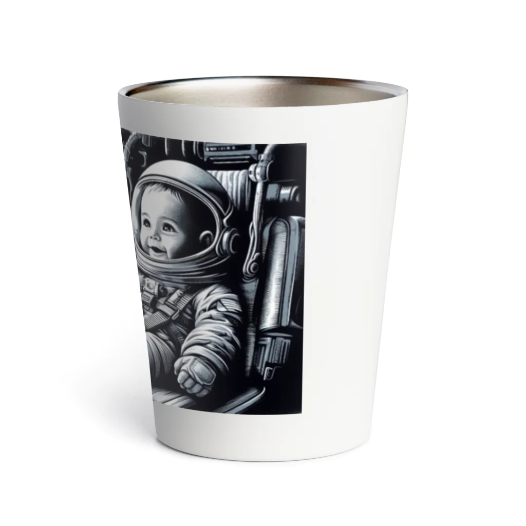 Chika Lewisの宇宙船に乗った赤ちゃん4 Thermo Tumbler