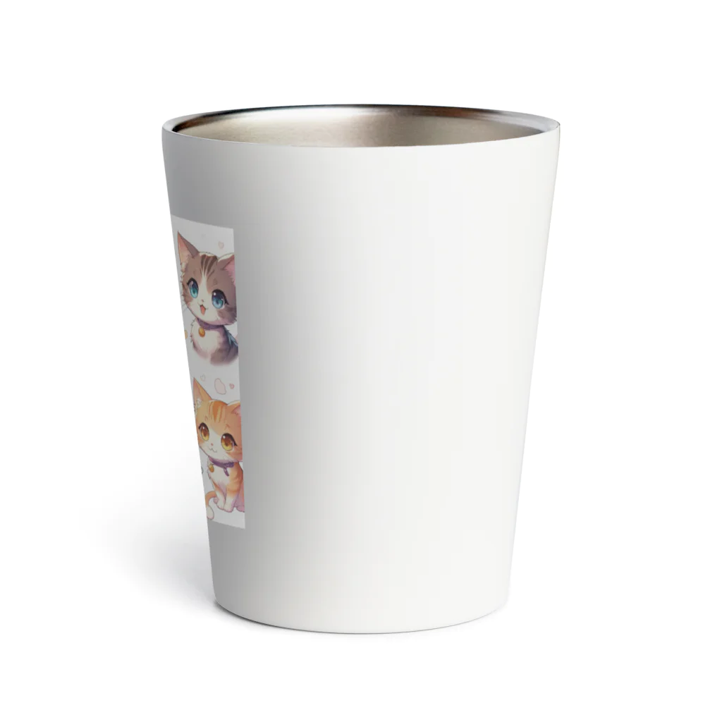 ウツボちゃんの大好きな猫に囲まれて Thermo Tumbler