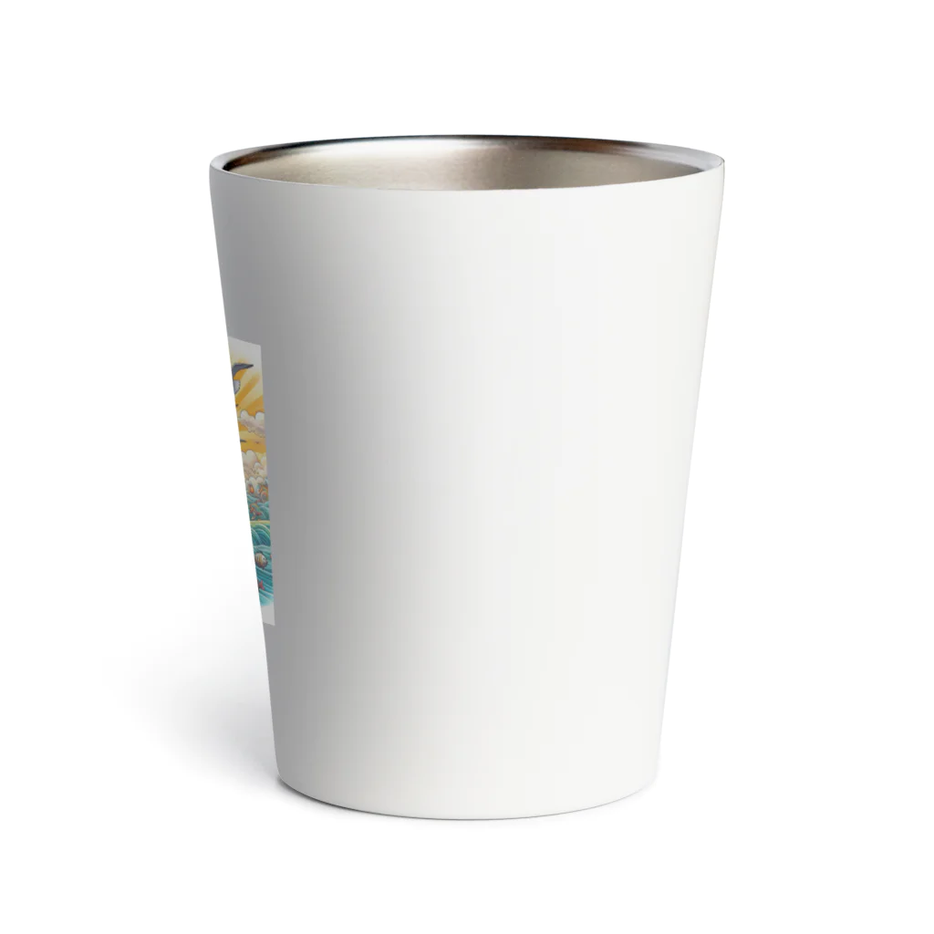 Mizのゆるハウスのサーフィンワンコ Thermo Tumbler