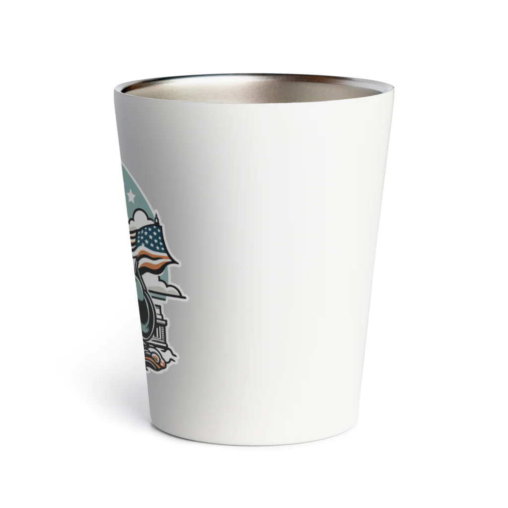 shime_savaのトーチを持ったおばちゃんライダー Thermo Tumbler