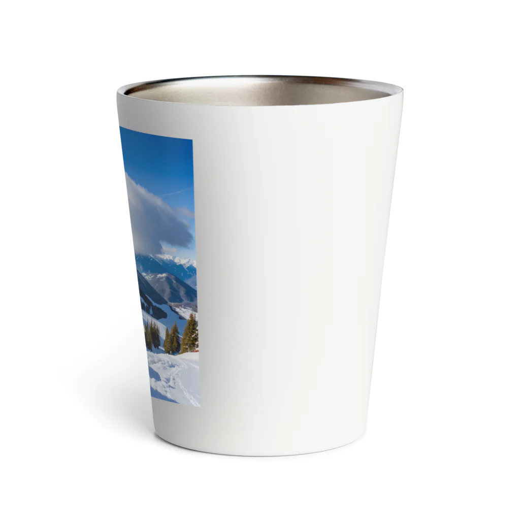 ikasumikoboのスノボ猫 Thermo Tumbler