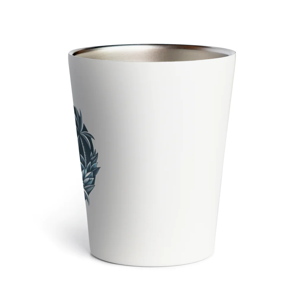 Green__teaのペンギンとハイビスカス Thermo Tumbler