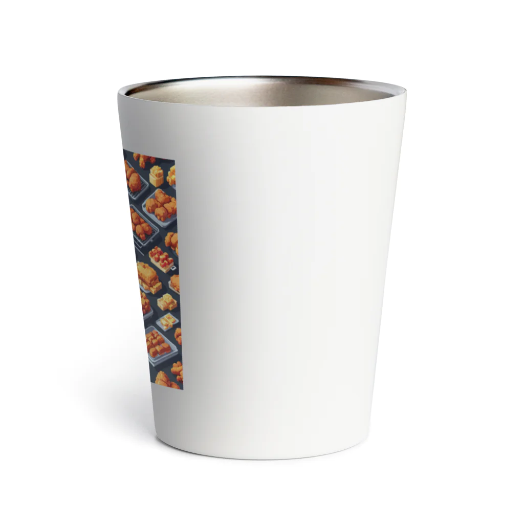 ドット絵賢者のドット絵シリーズ９チキン祭りゴージャスver. Thermo Tumbler