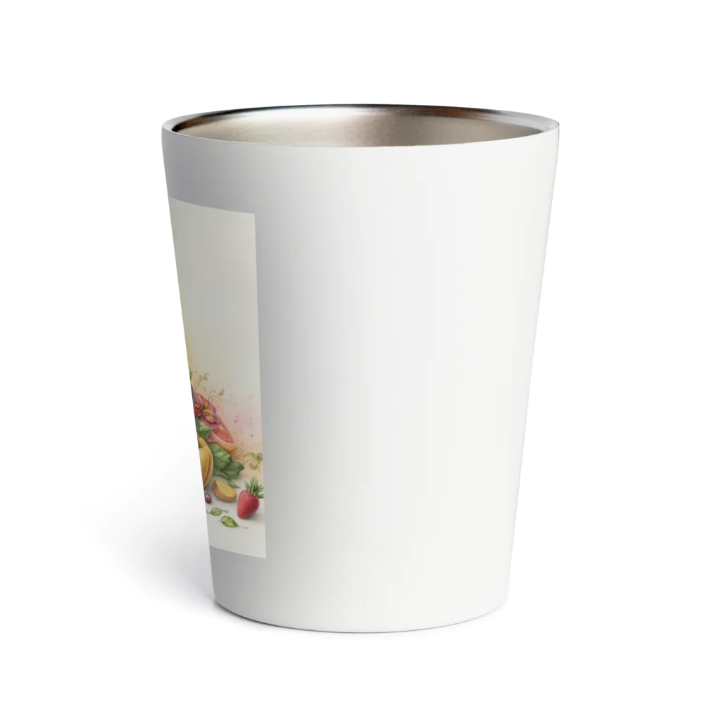 yukimayo’sの水彩画風野菜たち Thermo Tumbler