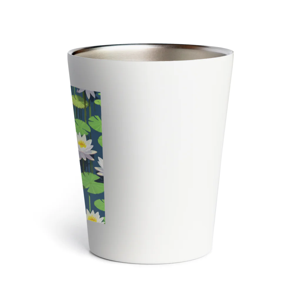 yukki1975のピクセルアートの5月_水芭蕉（みずばしょう） Thermo Tumbler