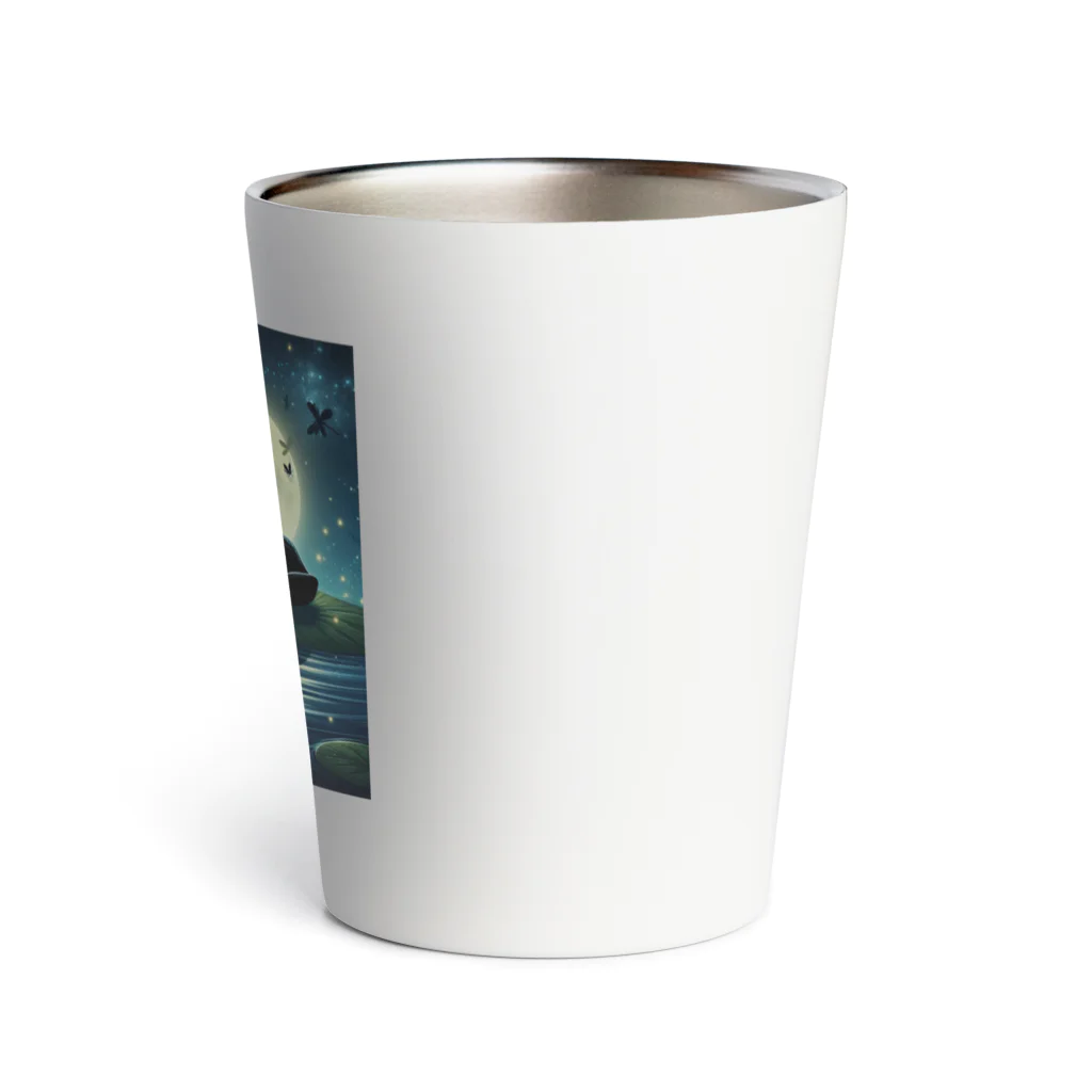 ususio1431の月夜のカエル Thermo Tumbler