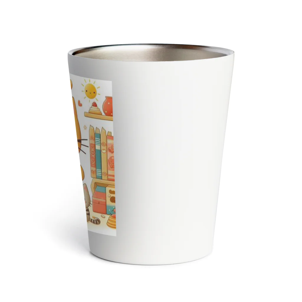 Rパンダ屋の「読書猫」グッズ Thermo Tumbler