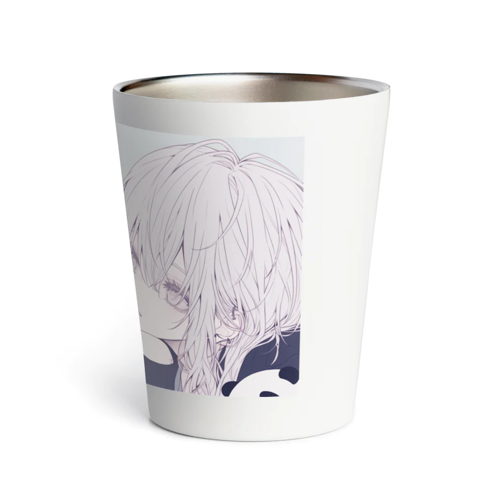 as -AIイラスト- の灰色のふたり Thermo Tumbler