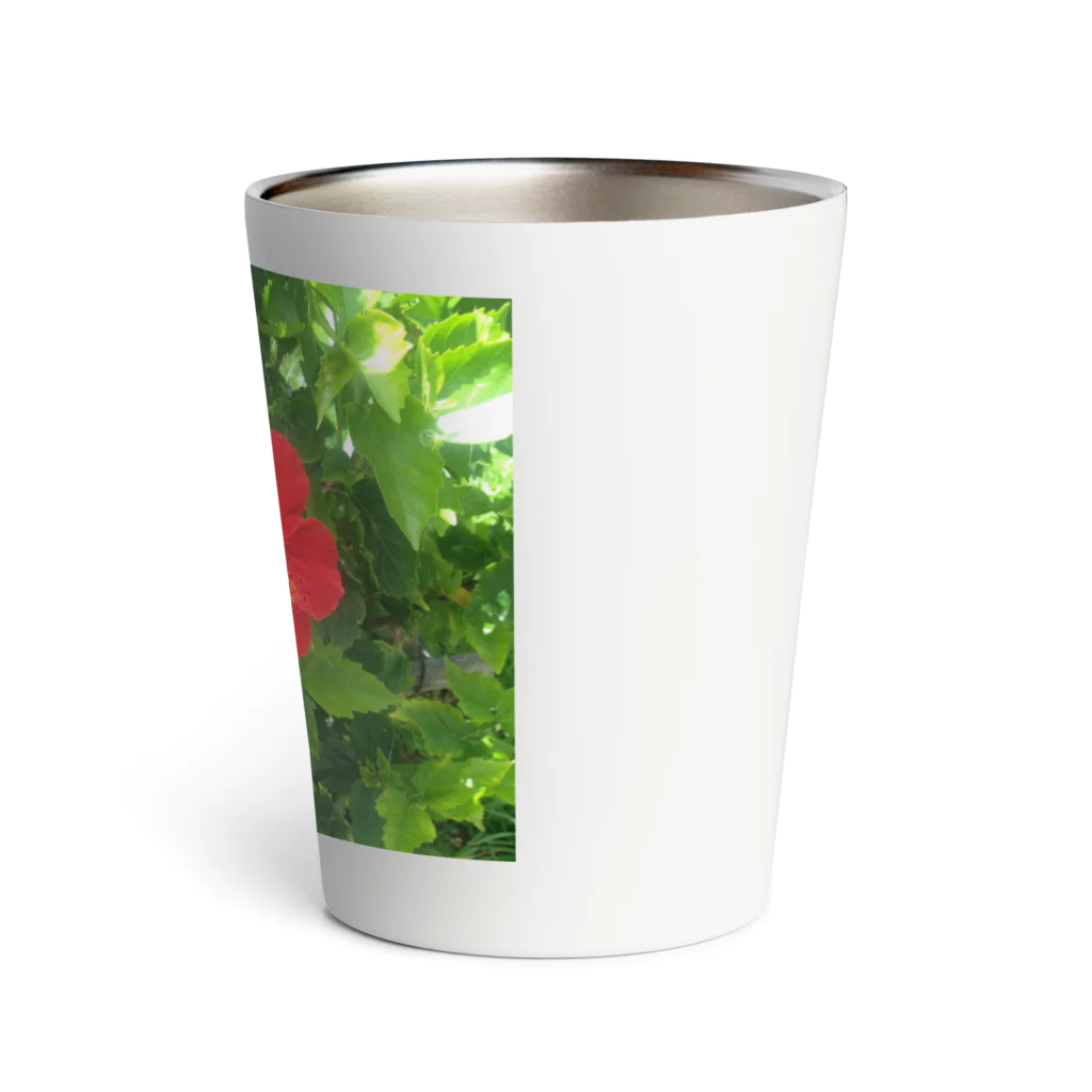 EHMforyouの南国　ハイビスカス　パワースポット Thermo Tumbler